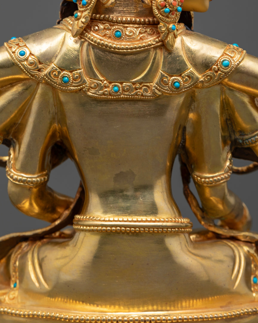 Namgyalma Statue | 24K Gold Gilded Himalayan Sculpture