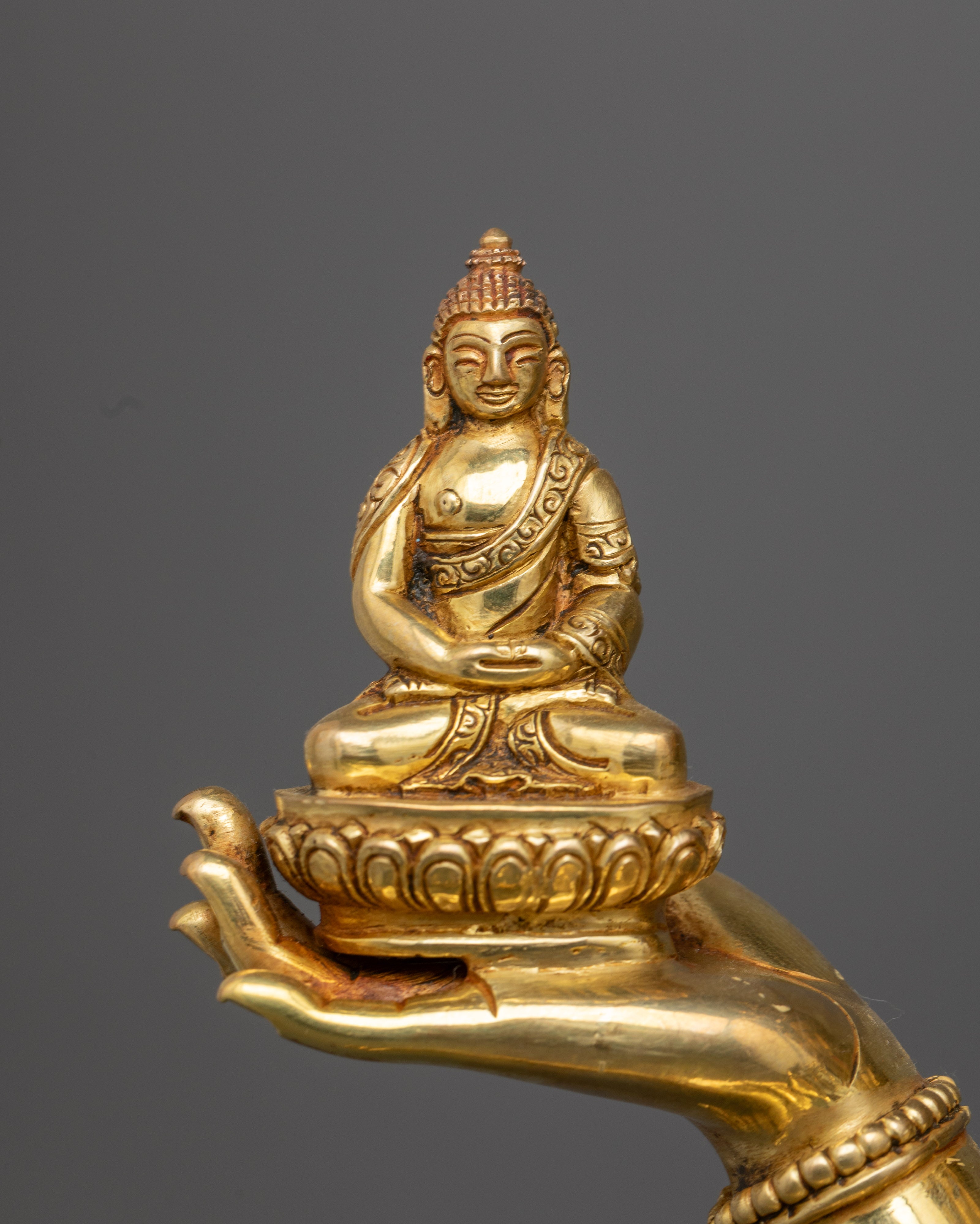 Namgyalma Statue | Handcrafted 24k Gold Gilded Copper