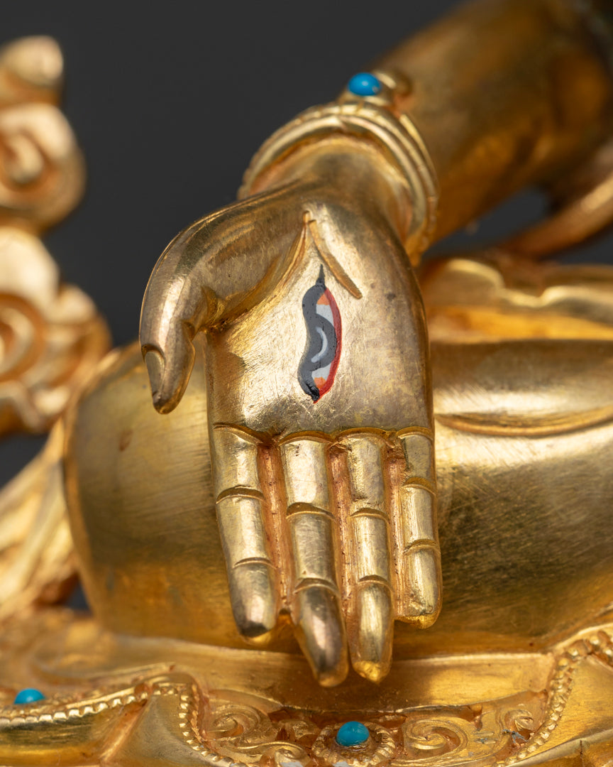 Namgyalma Statue | 24K Gold Gilded Himalayan Sculpture