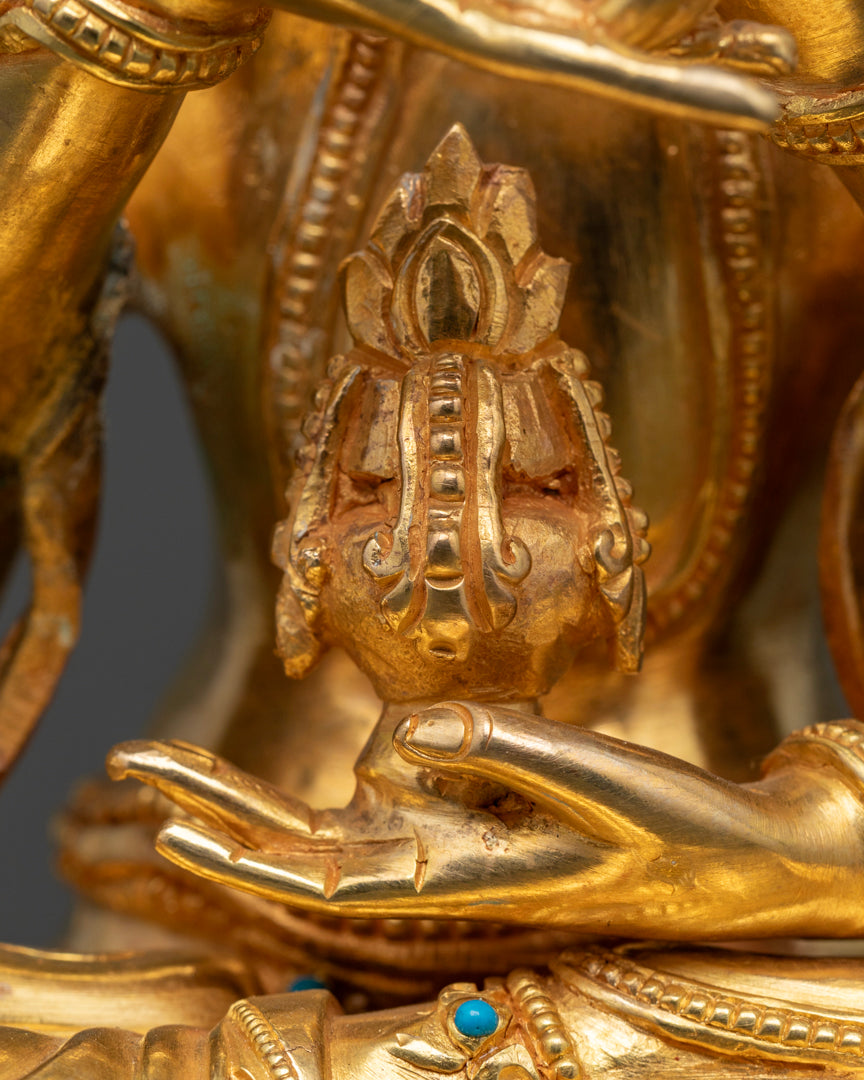 Namgyalma Statue | 24K Gold Gilded Himalayan Sculpture