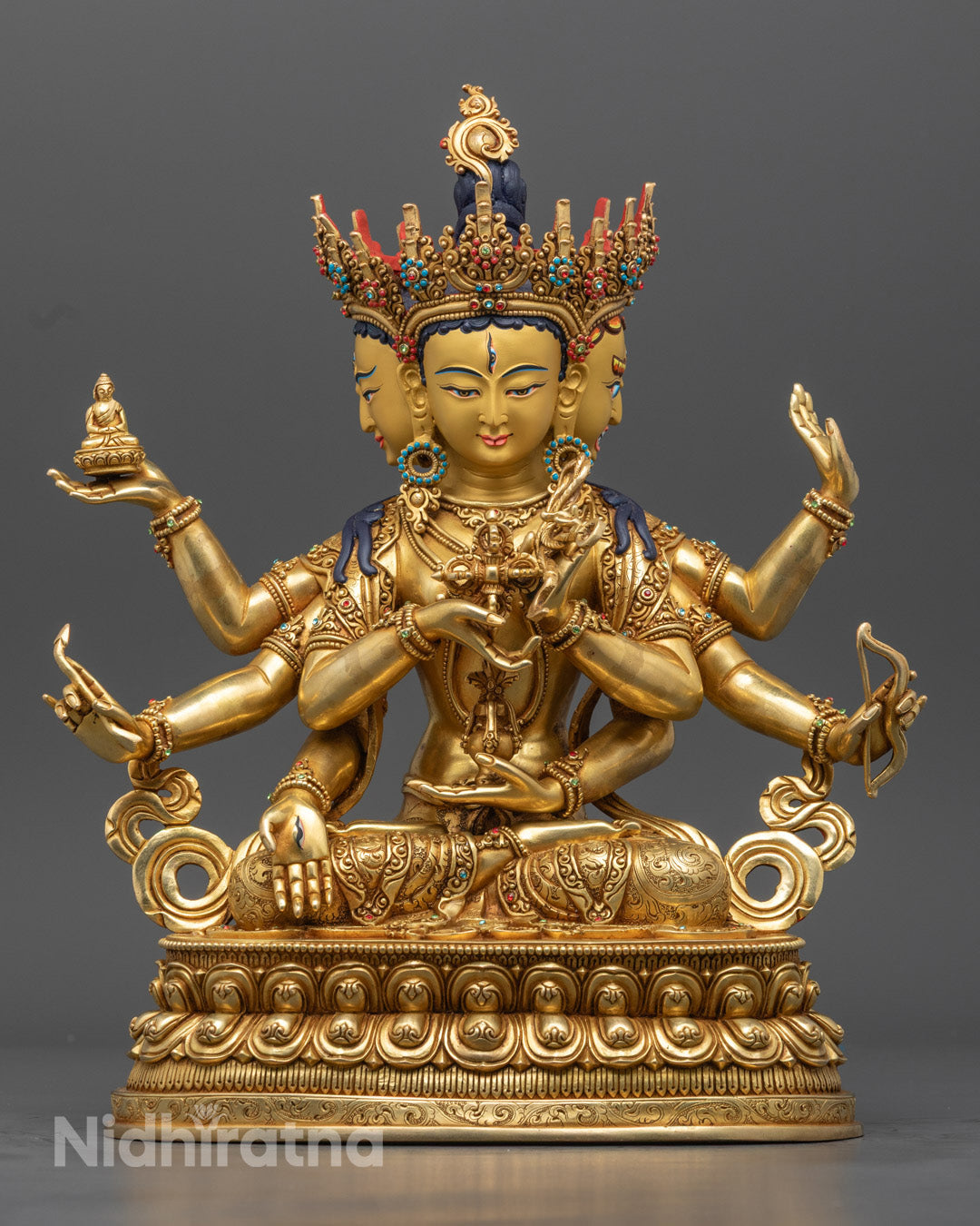 Namgyalma Statue | 24K Gold-Plated Buddhist Deity
