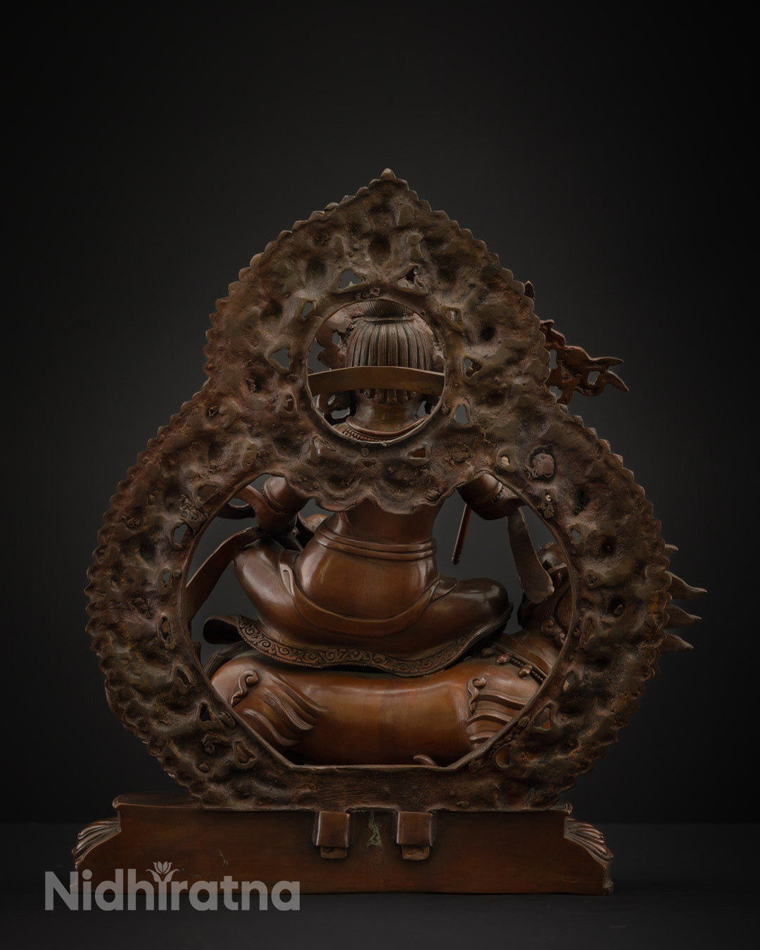 Oxidized Statue of Namtoshe or Vaishravana | Guardian of Wealth