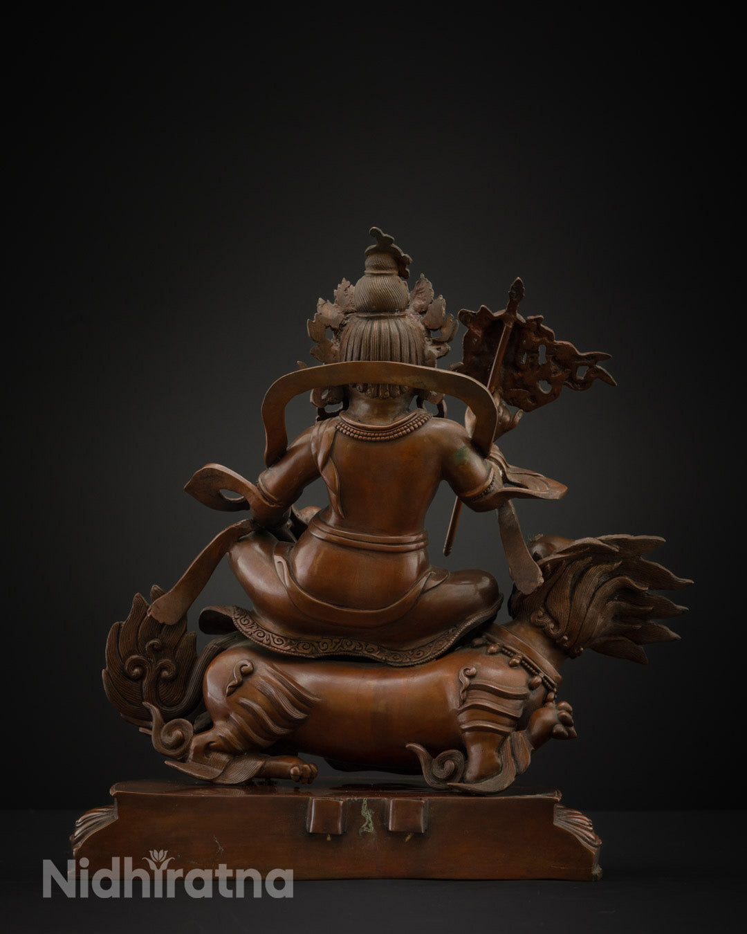 Oxidized Statue of Namtoshe or Vaishravana | Guardian of Wealth