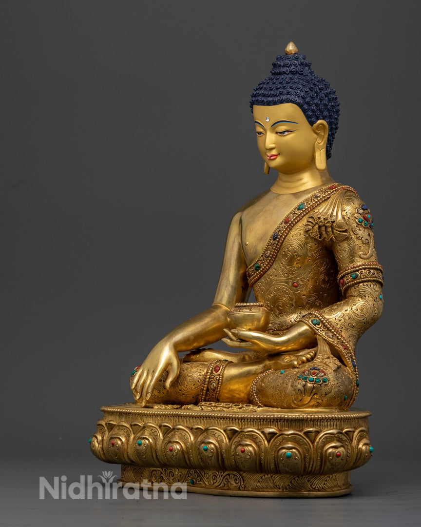 Happy Shakyamuni Buddha Statue | Tibetan Himalayan Buddha