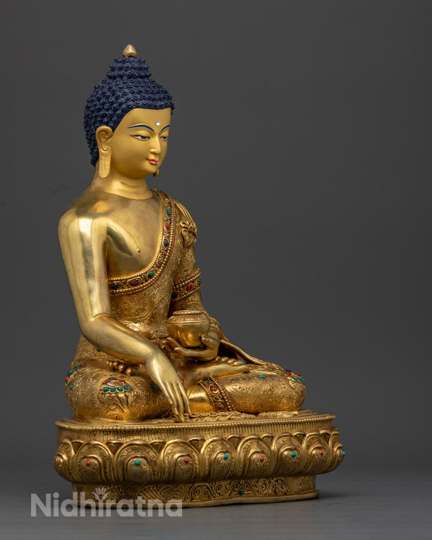 Happy Shakyamuni Buddha Statue | Tibetan Himalayan Buddha