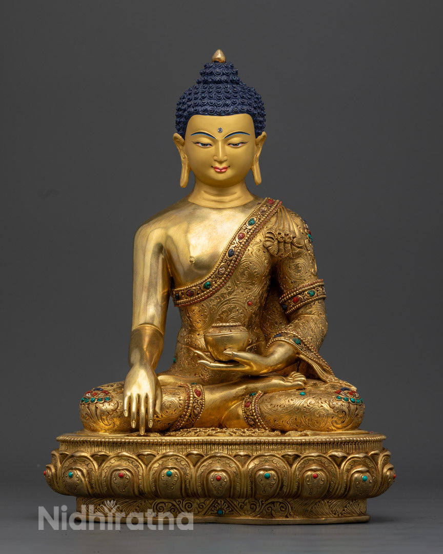 Happy Shakyamuni Buddha Statue | Tibetan Himalayan Buddha