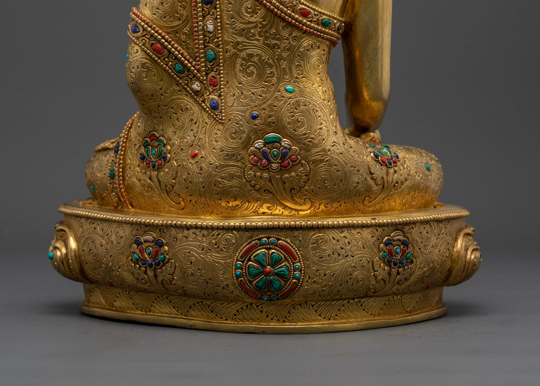 Happy Shakyamuni Buddha Statue | Tibetan Himalayan Buddha