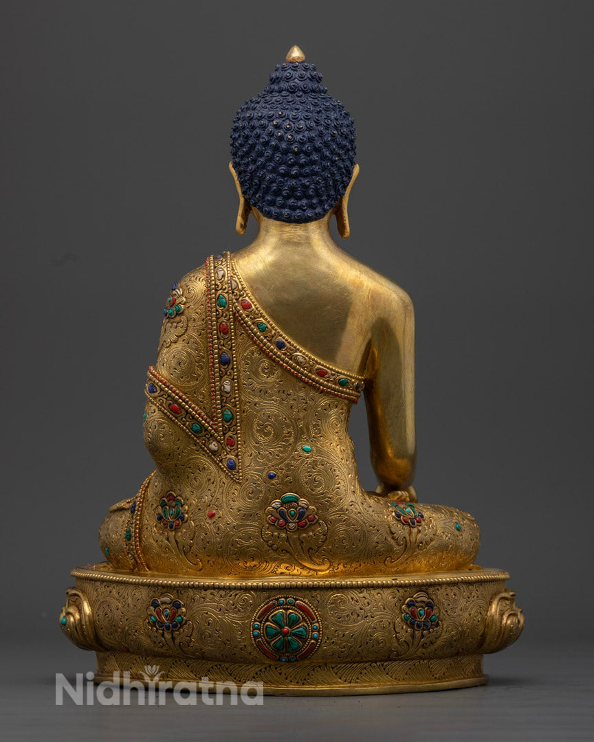 Happy Shakyamuni Buddha Statue | Tibetan Himalayan Buddha