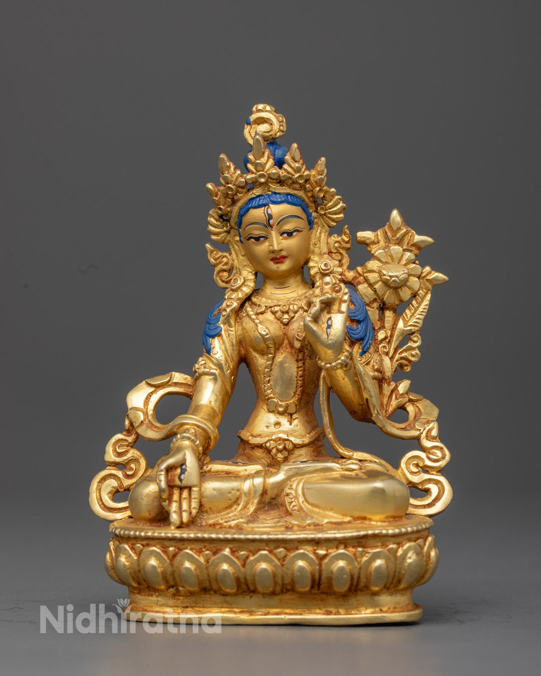 Nepalese White Tara Statue | Handcrafted Tibetan Goddess