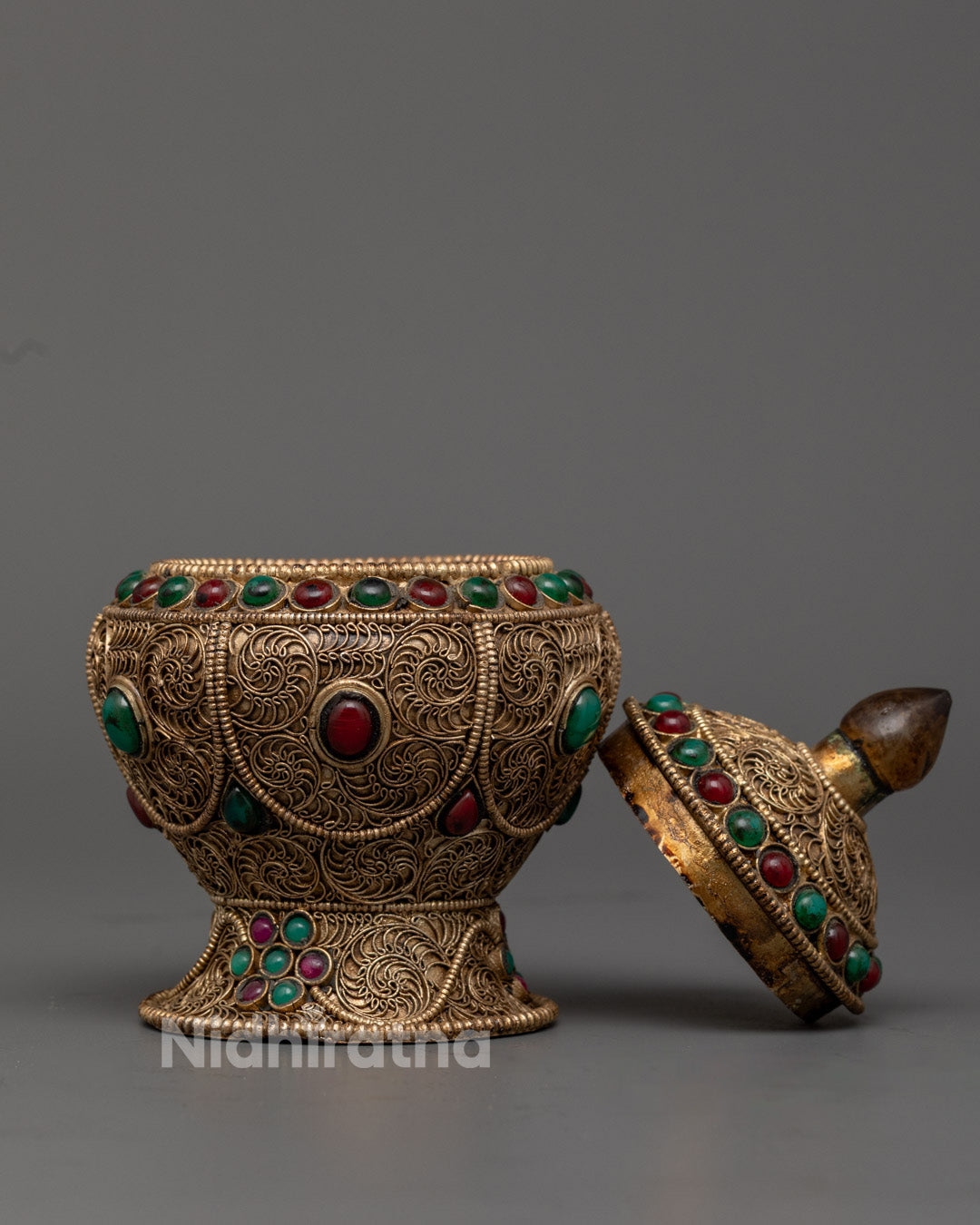 Traditional Himalayan Puja Vessel | Ethnic Ritual Containers