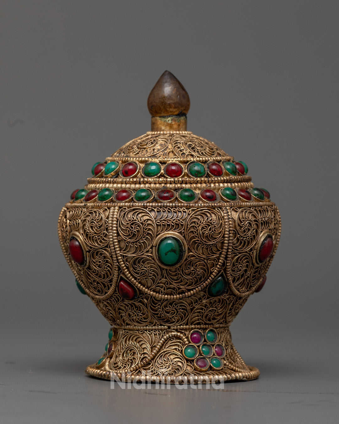 Traditional Himalayan Puja Vessel | Ethnic Ritual Containers