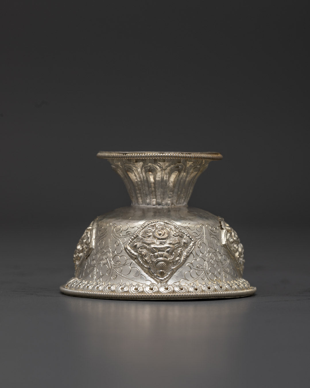 Ceremonial Silver-Plated Offering Bowls Set
