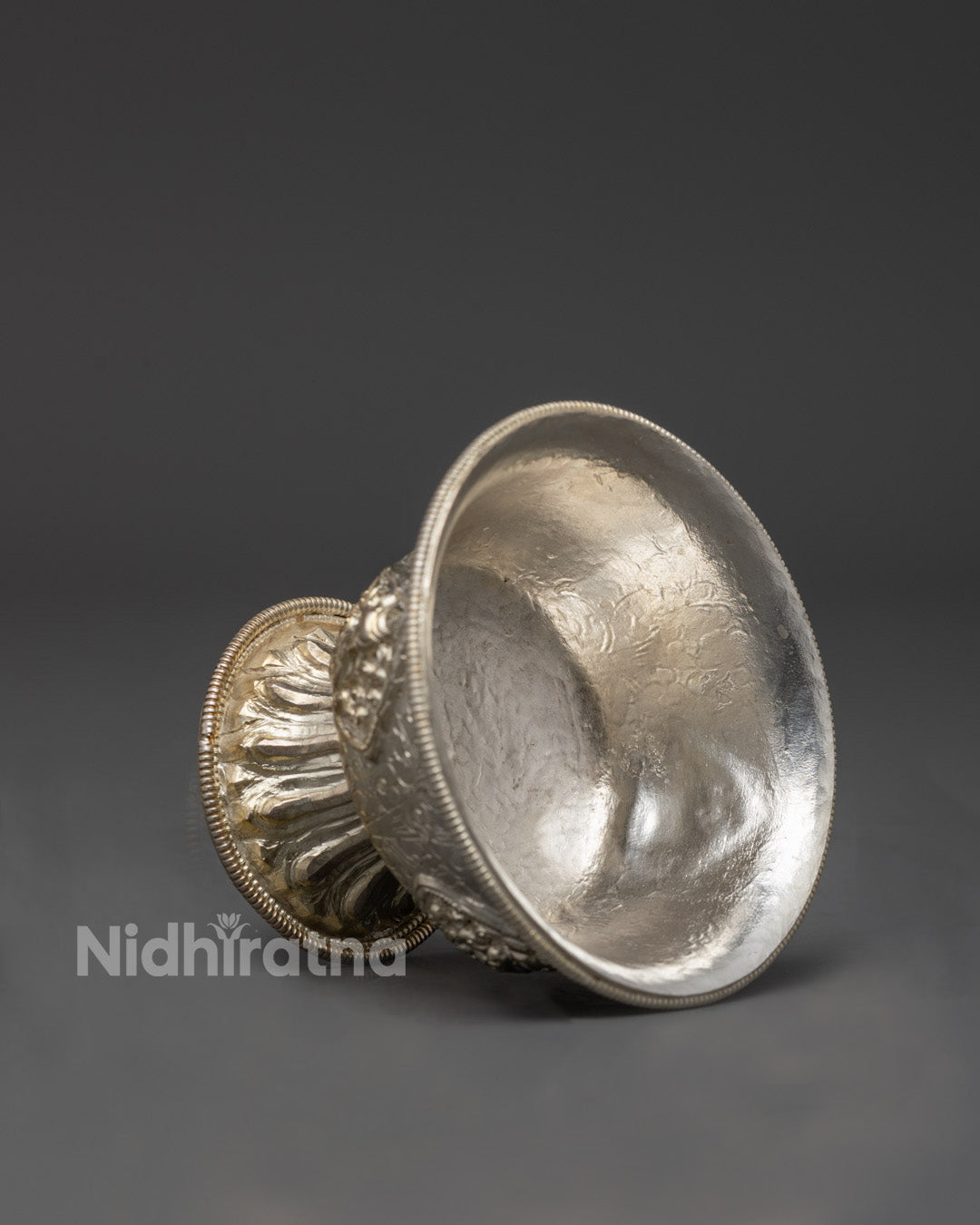 Ceremonial Silver-Plated Offering Bowls Set