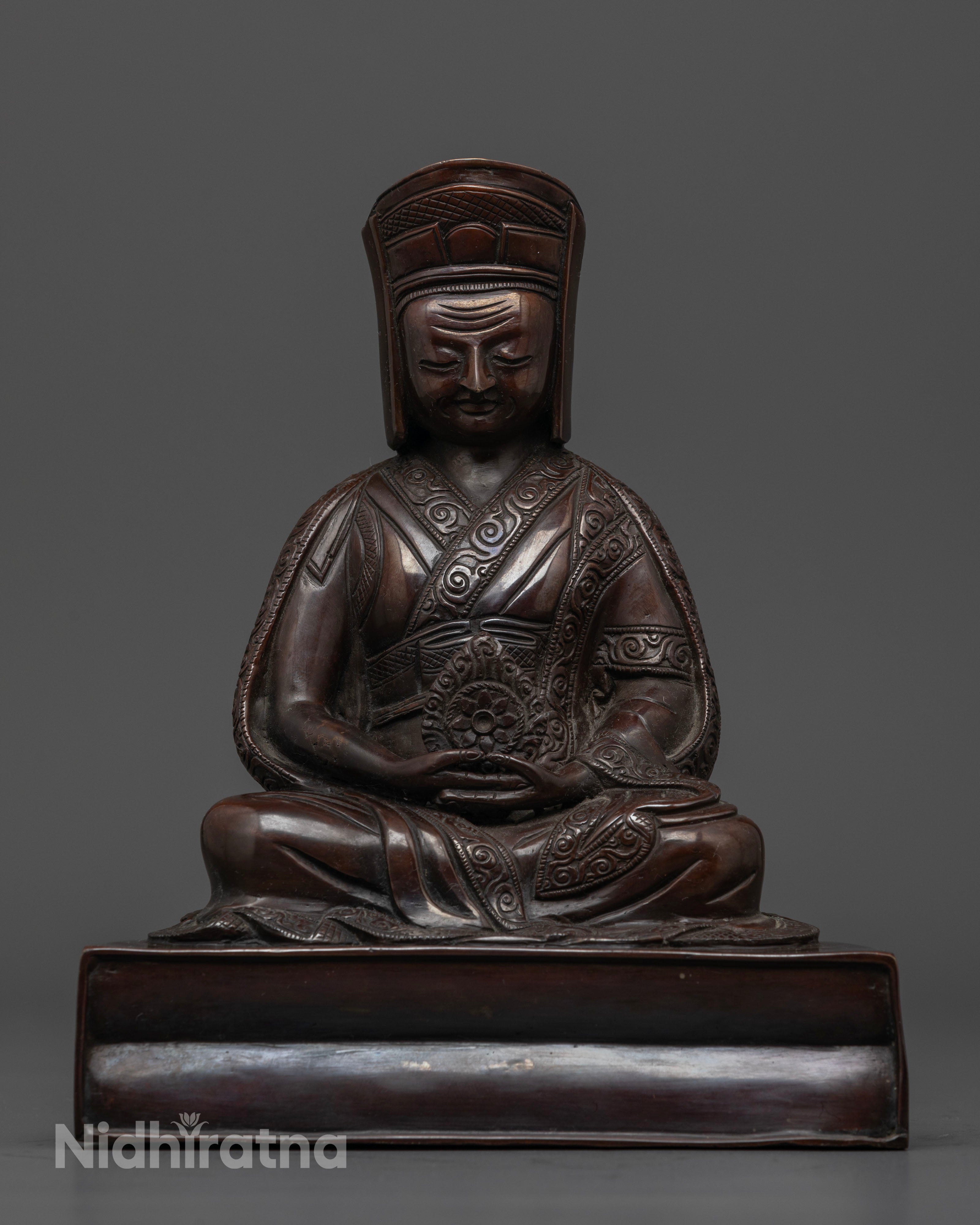 Fully Oxidize Of Guru Gampopa Statue