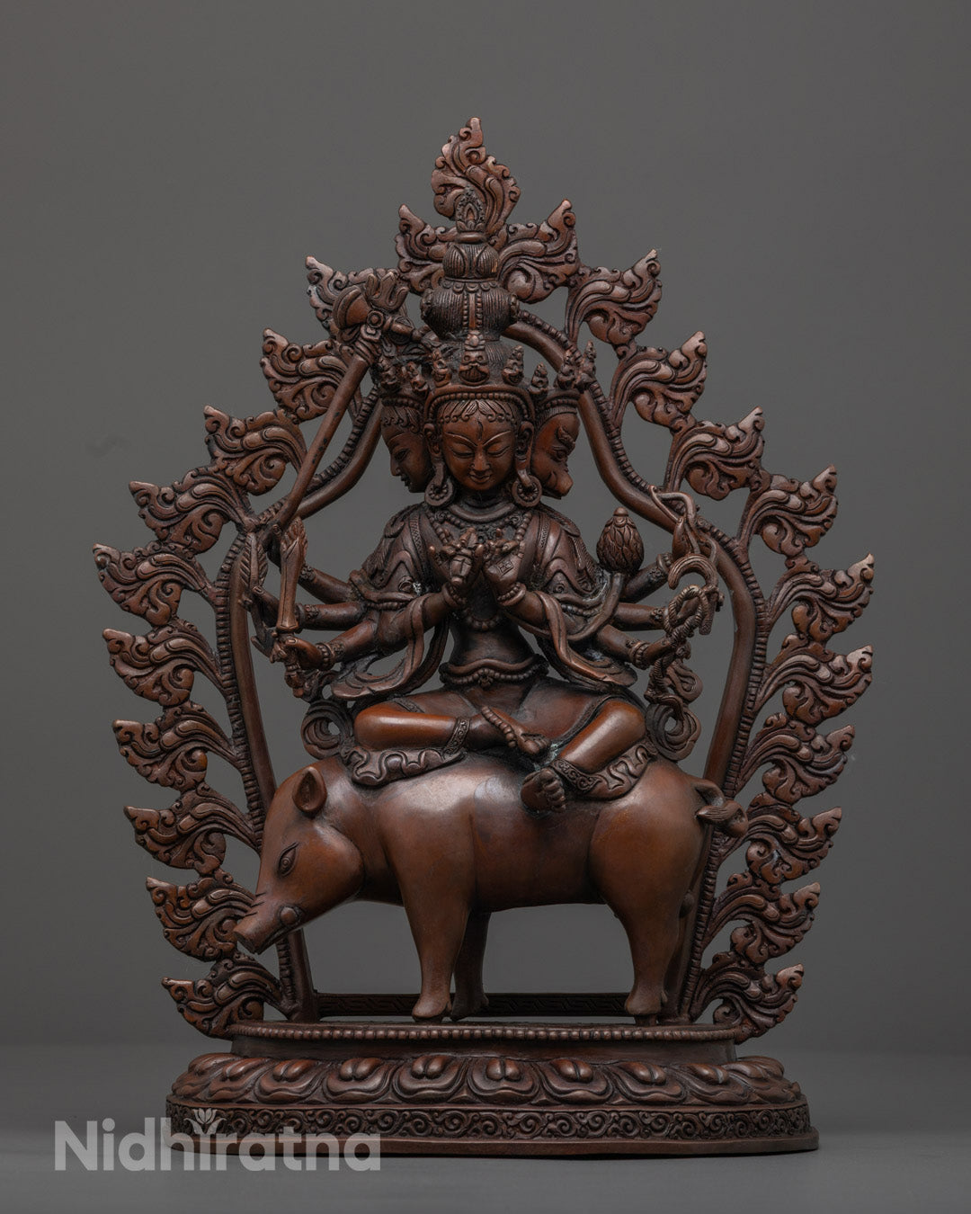 Oxidized Marichi Statue | Handcrafted Nepalese Buddhist Art