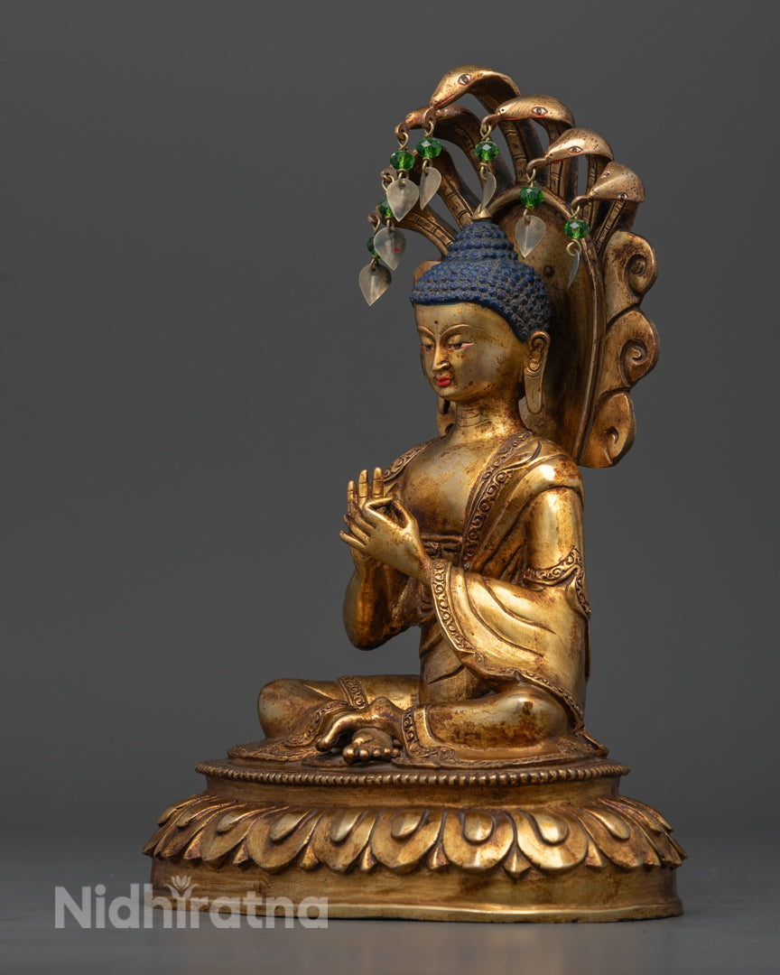Antique Nagarjuna Statue | Himalayan Buddhist Sculpture