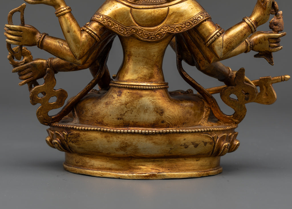 Sacred Maha Manjushri Statue | Authentic Tibetan Sculpture