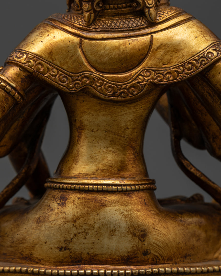 Sacred Maha Manjushri Statue | Authentic Tibetan Sculpture