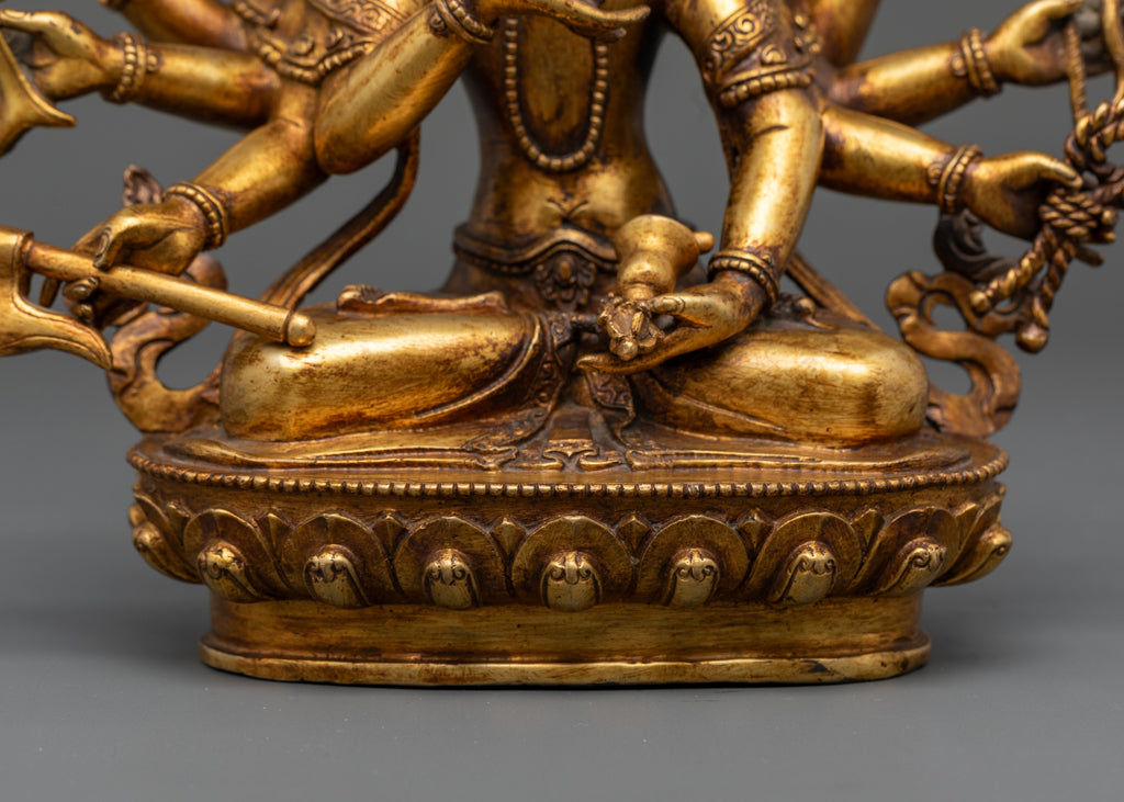 Sacred Maha Manjushri Statue | Authentic Tibetan Sculpture
