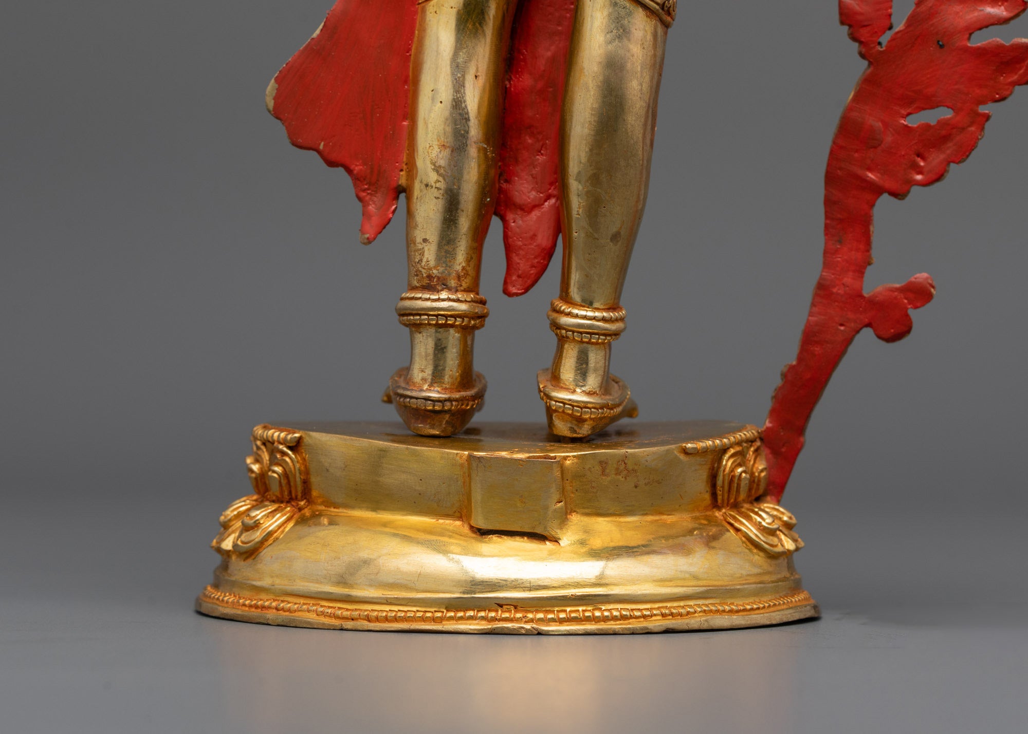 Hand-Carved Bodhisattva Padmapani Statue with Lotus