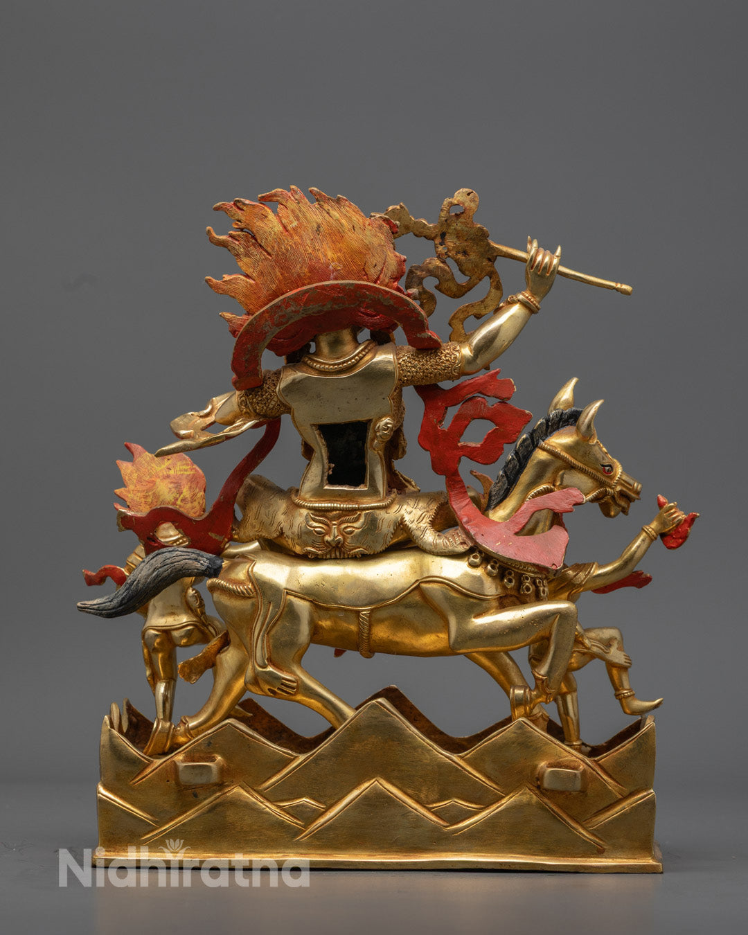 Authentic Palden Lhamo Sculpture | Handmade Tibetan Protector
