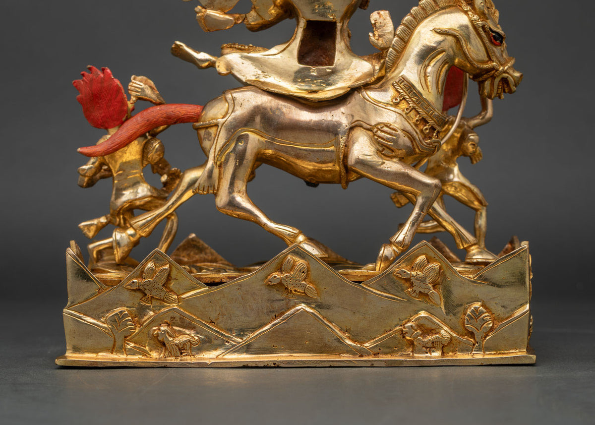 Handcrafted Palden Lhamo Statue | Tibetan Dharma Protector