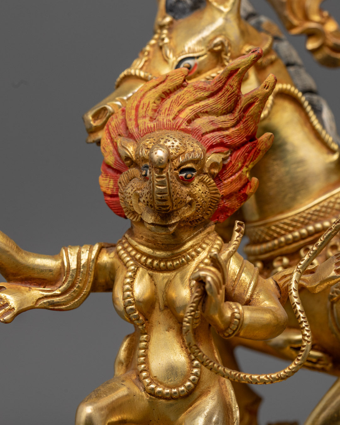 Authentic Palden Lhamo Sculpture | Handmade Tibetan Protector