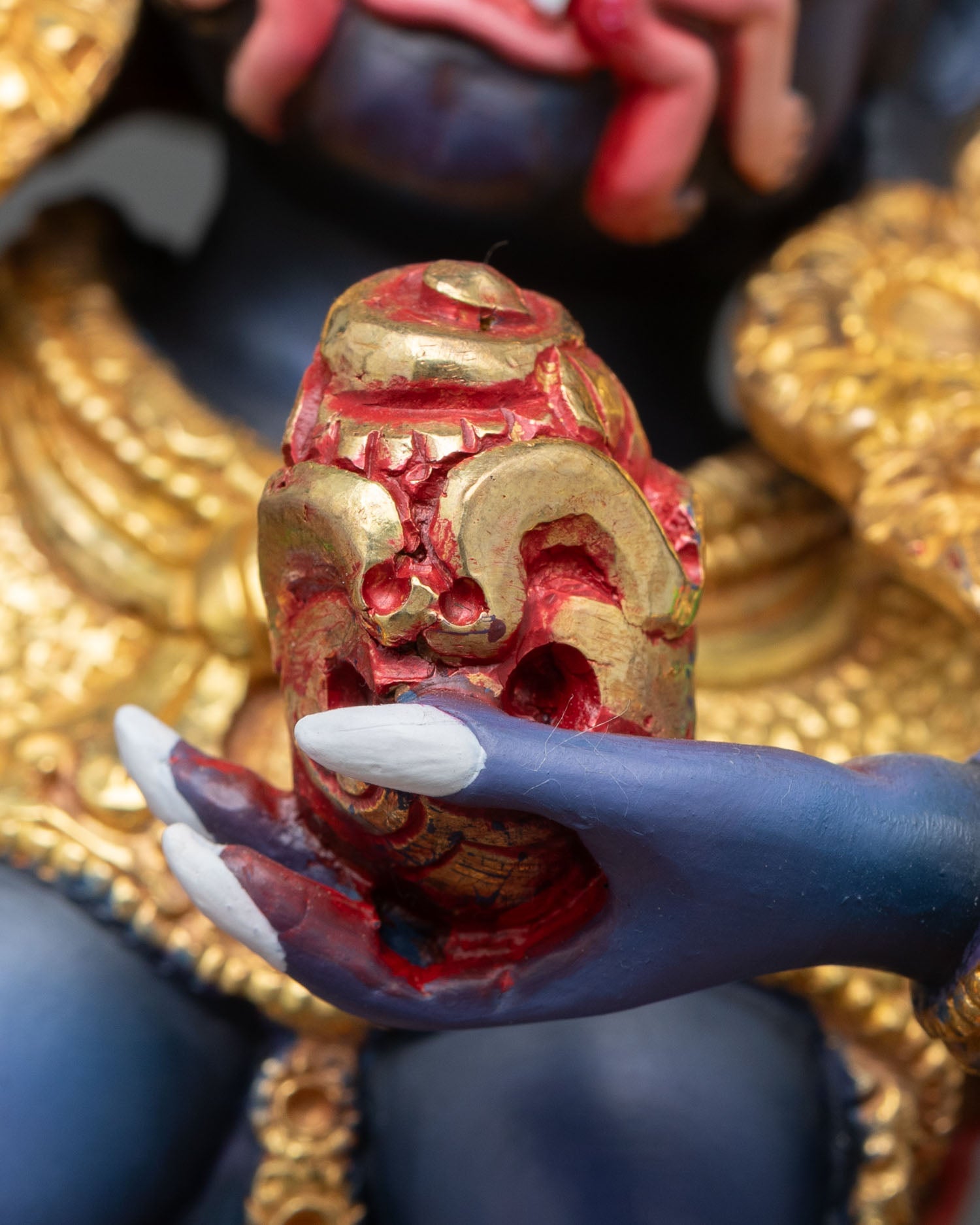Handmade Palden Lhamo Statue | Tibetan Spiritual Artwork
