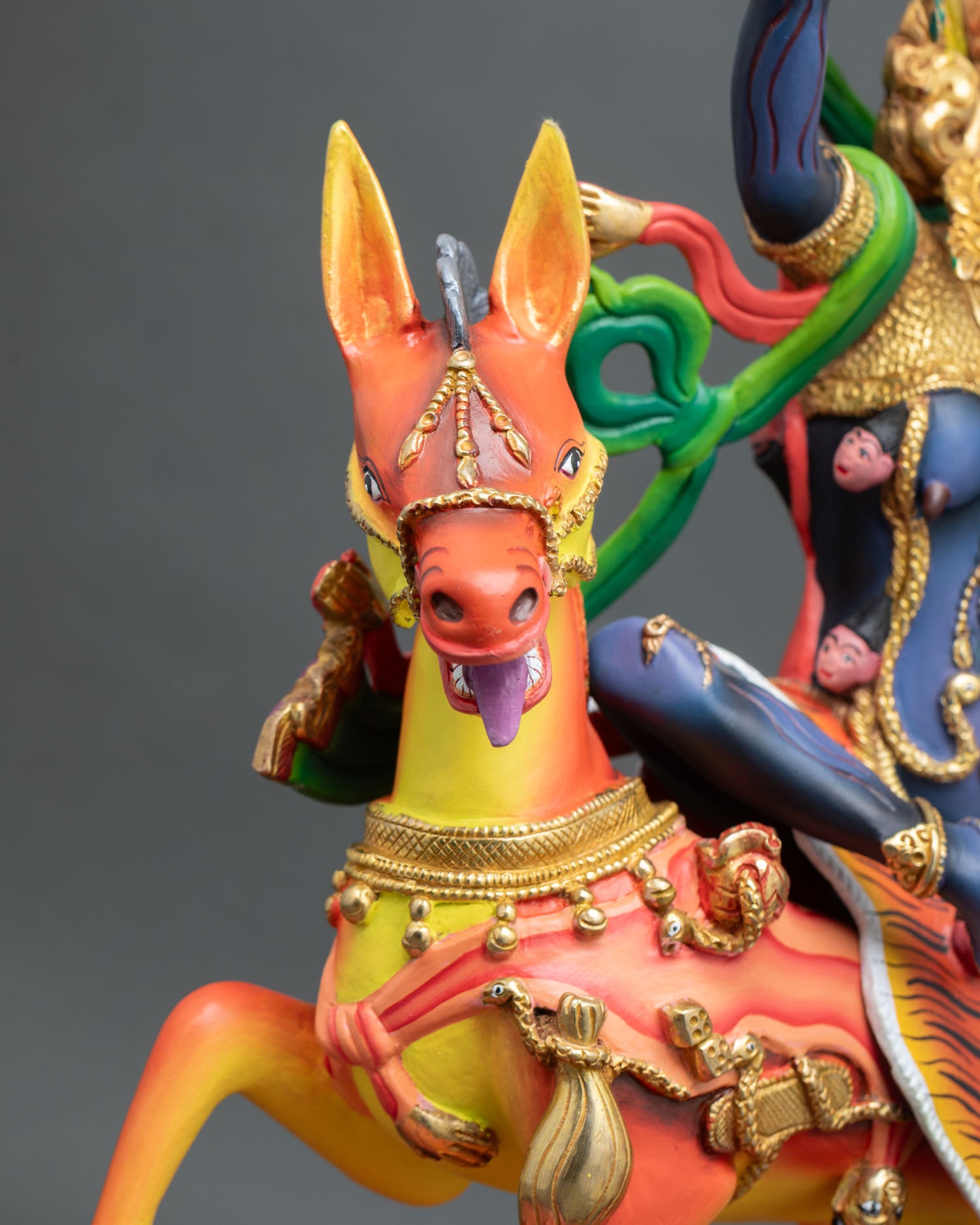 Handmade Palden Lhamo Statue | Tibetan Spiritual Artwork