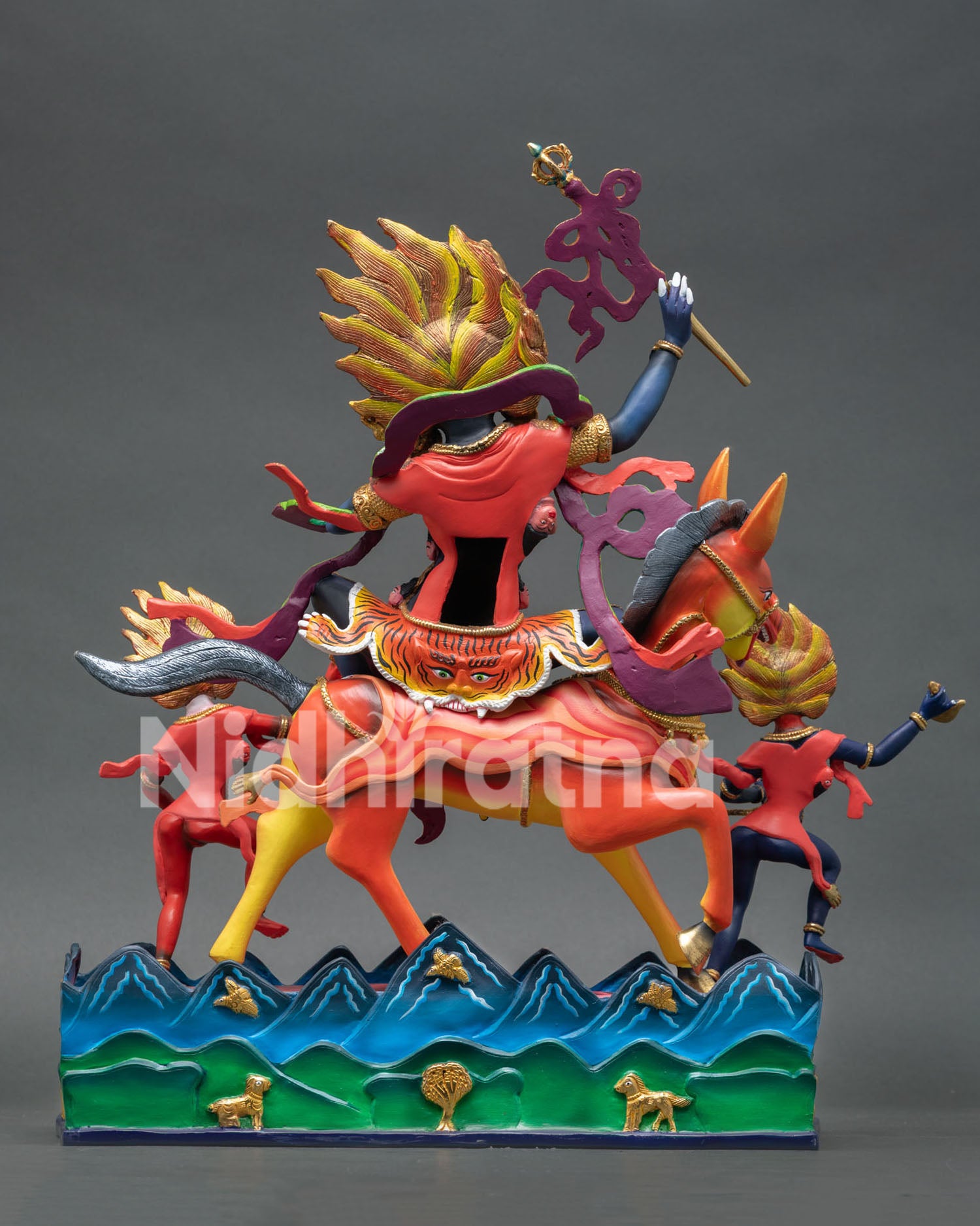 Handmade Palden Lhamo Statue | Tibetan Spiritual Artwork