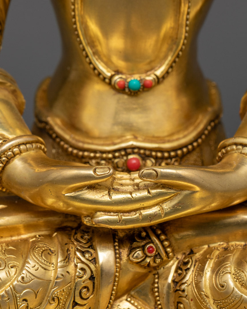 Handcrafted Prajna Paramita Statue | Handcrafted 24K Gold Statue