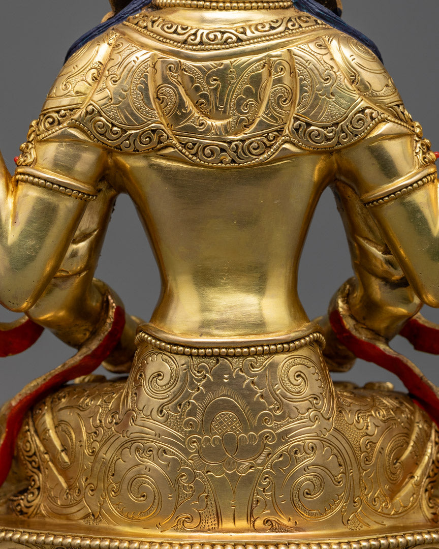 Handcrafted Prajna Paramita Statue | Handcrafted 24K Gold Statue