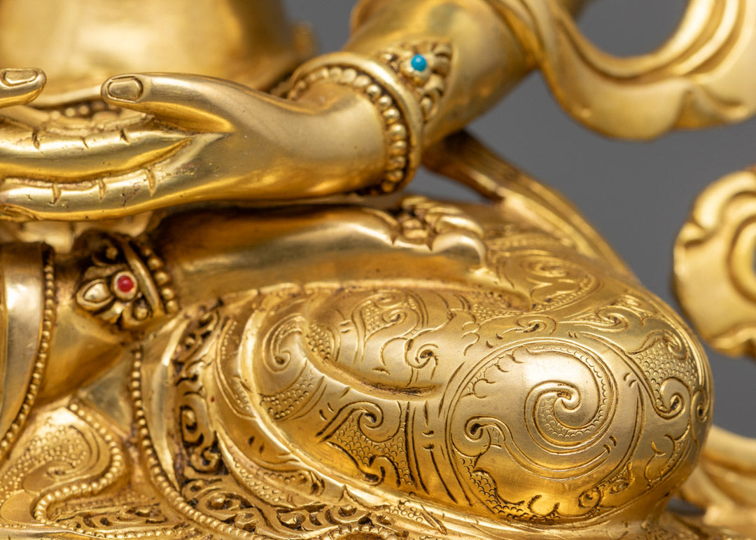 Handcrafted Prajna Paramita Statue | Handcrafted 24K Gold Statue