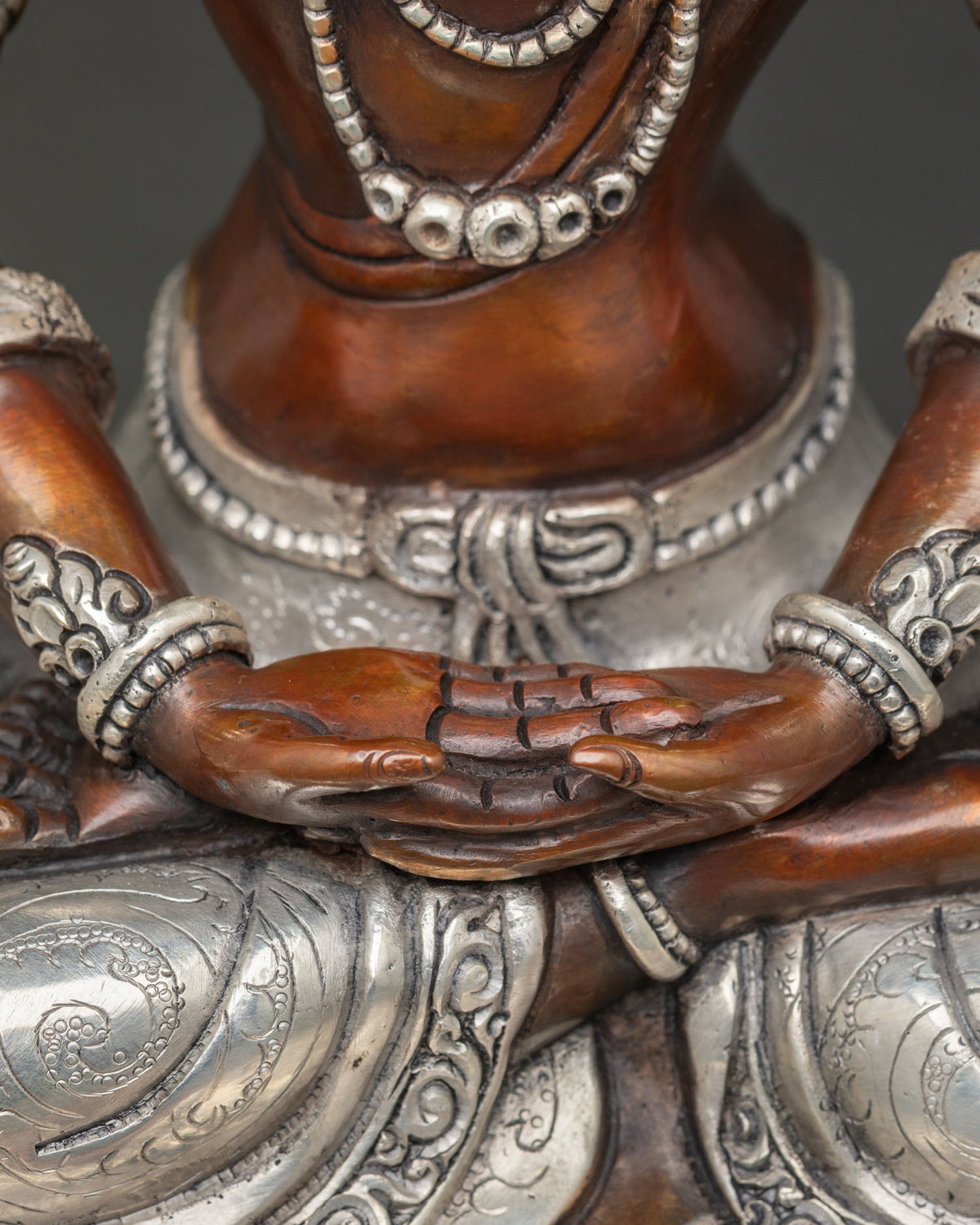 Oxidized Prajnaparamita Copper Statue – Perfection of Wisdom Sculpture