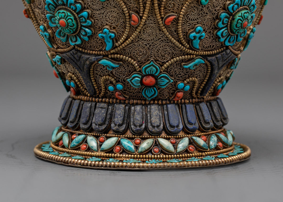Tibetan Rice Bowl for Sacred Ceremonies | Crafted in Nepal