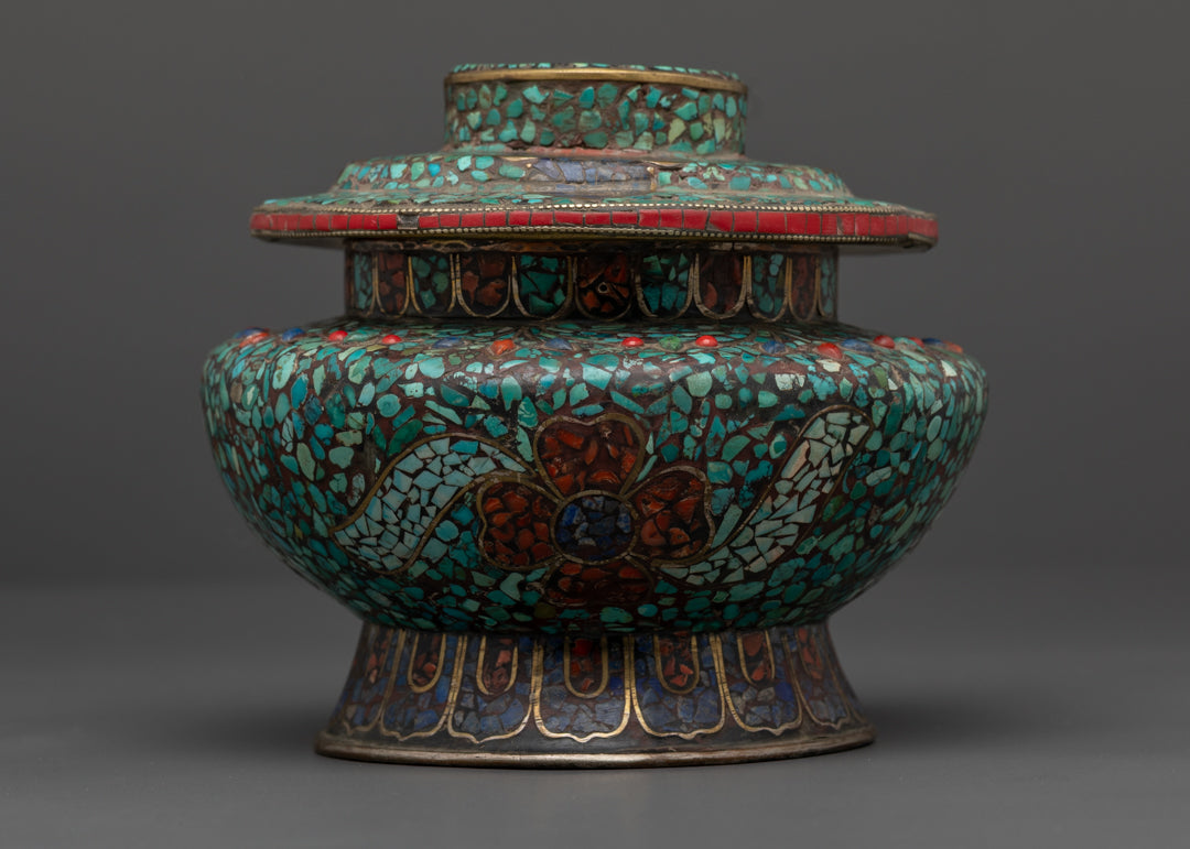 Hand-Made Buddhist Rice Pot Offering