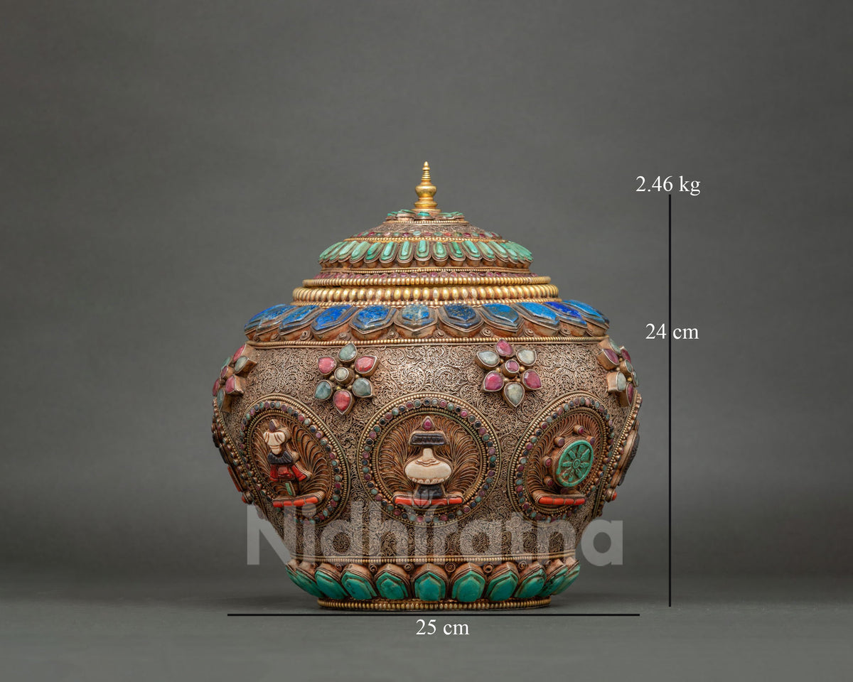 Traditional Rice Pot | Buddhist Ritual Rice Offering Vessel
