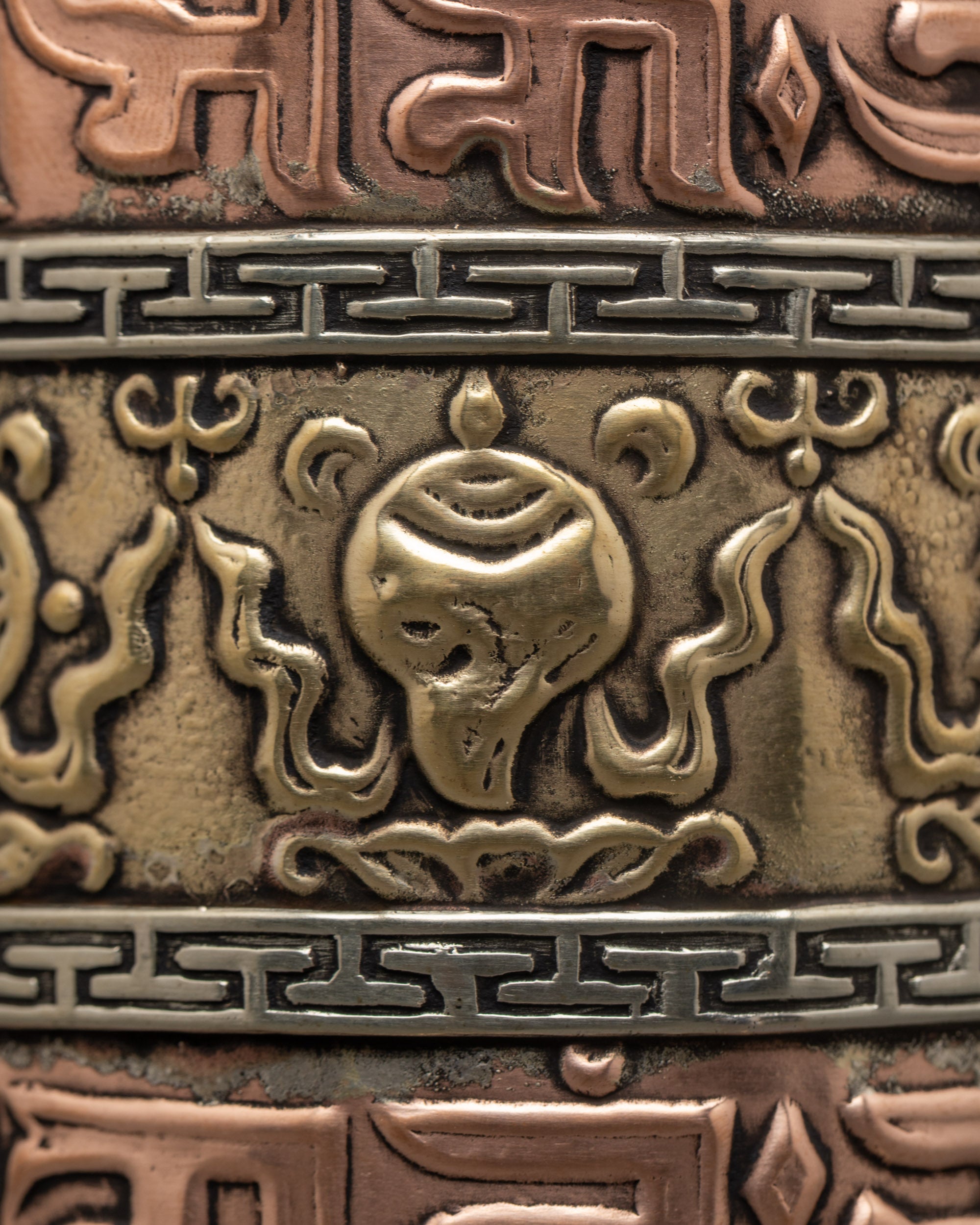 Exquisite Auspicious Prayer Wheel | Sacred Tibetan Mantra Spinner