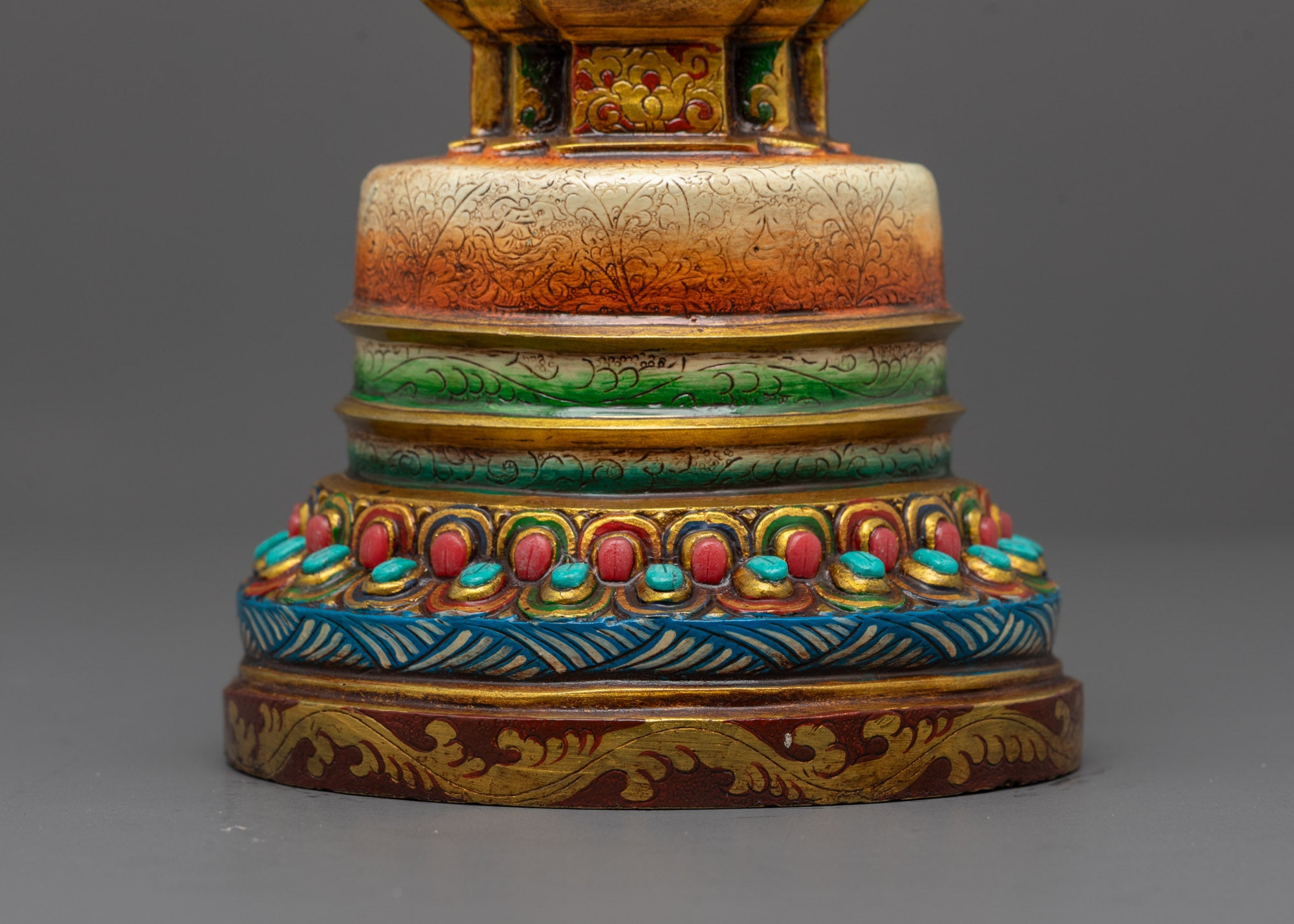 Hand-Carved Kadampa Stupa | Buddhist Spiritual Monument