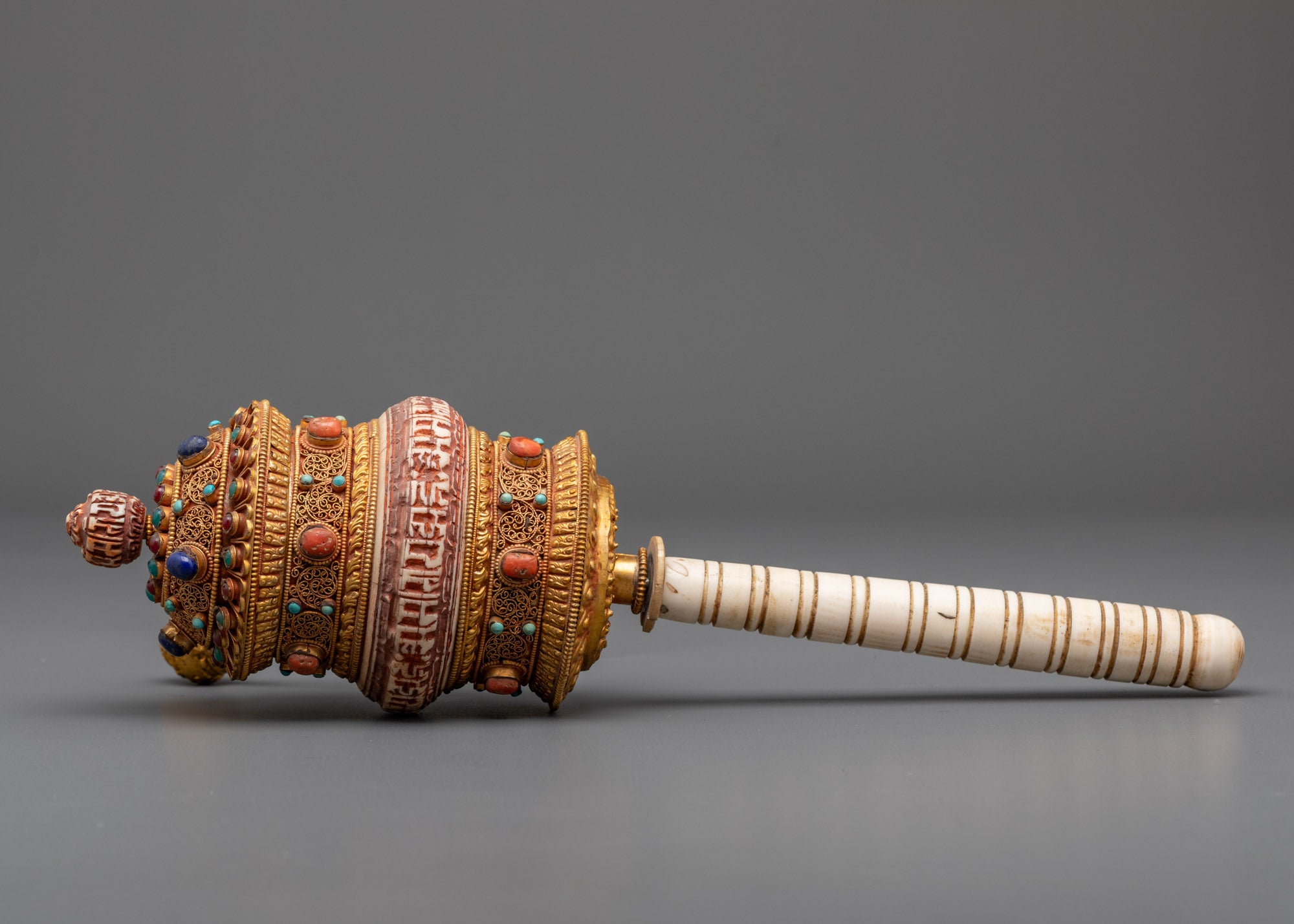 Handheld Mantra Prayer Wheel | Buddhist Meditation Accessories