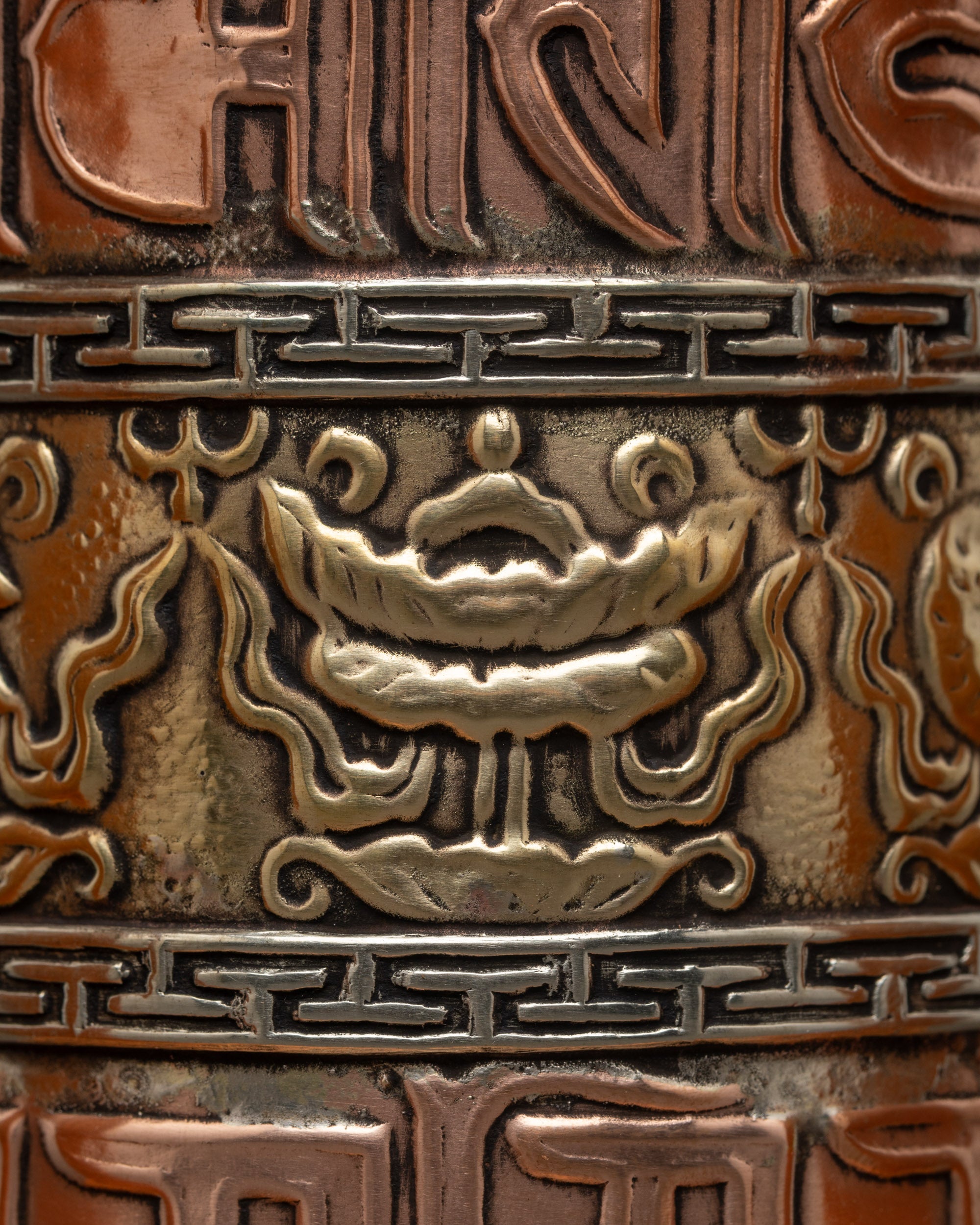 Exquisite Auspicious Prayer Wheel | Sacred Tibetan Mantra Spinner