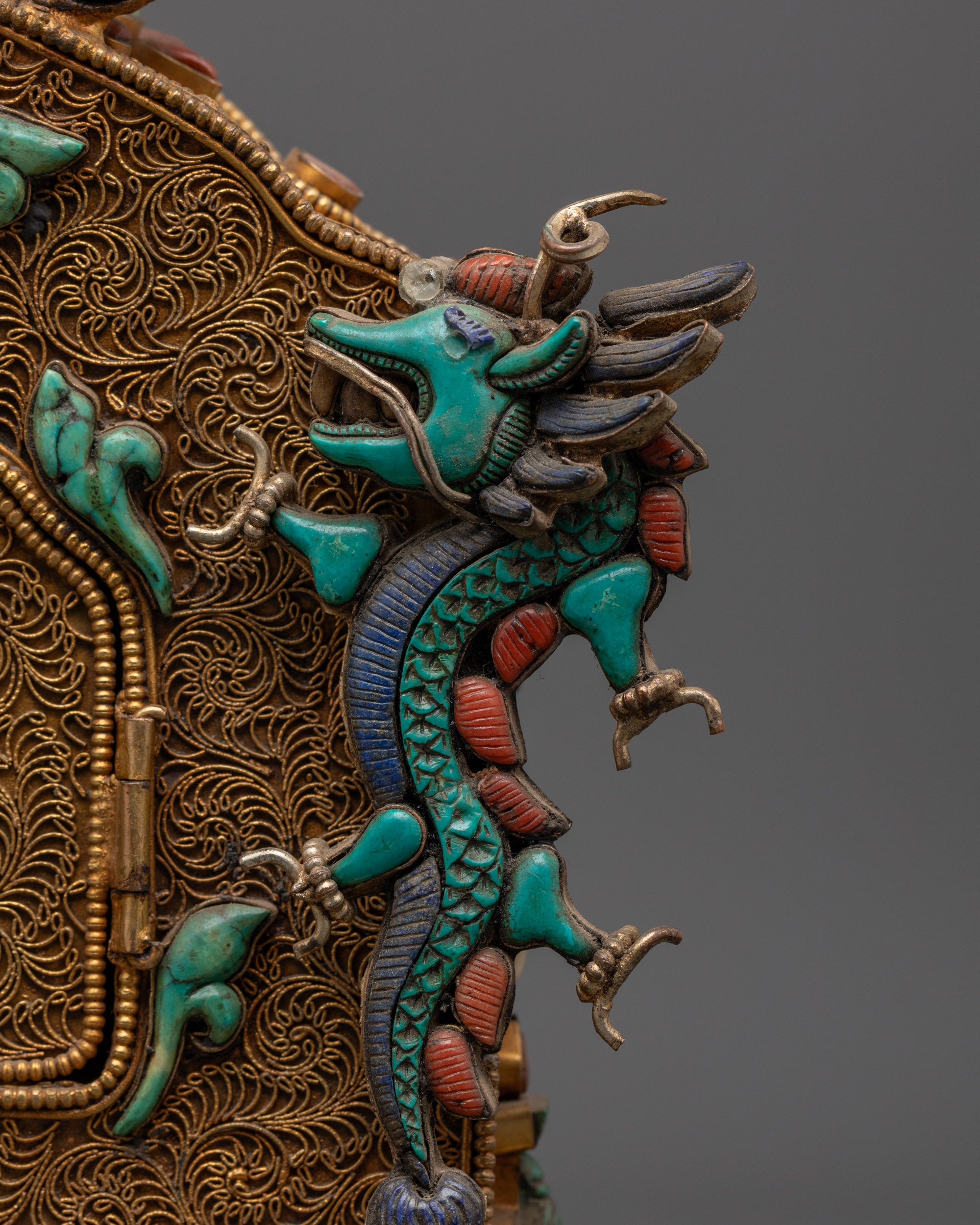 Buddha Shakyamuni Ghau Box | Handcrafted Tibetan Portable Shrine