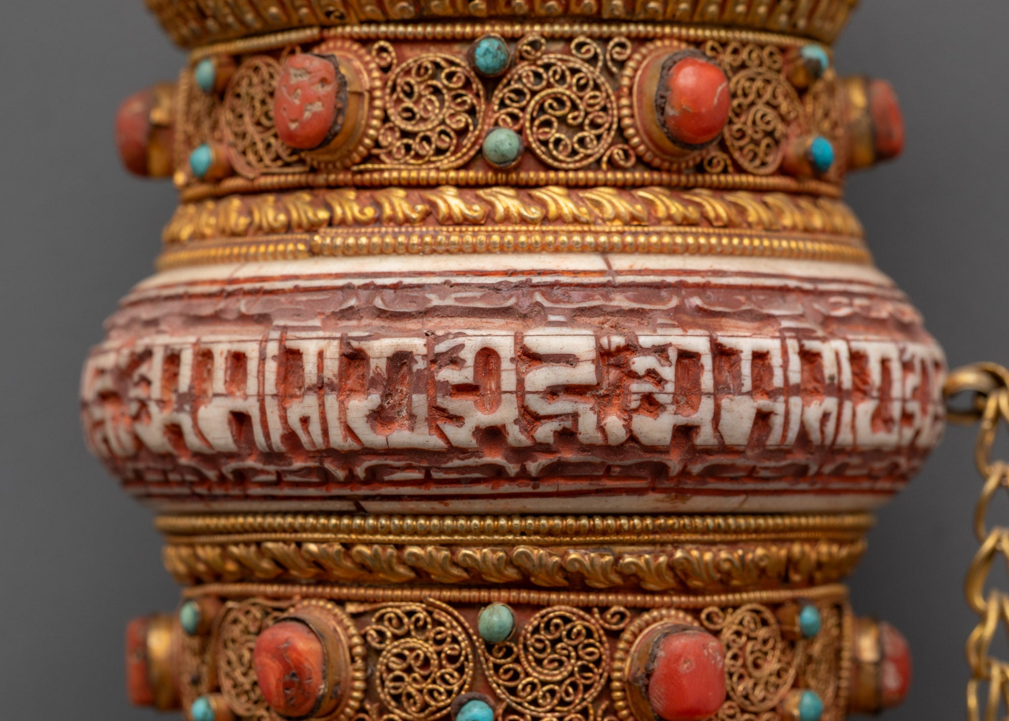 Handheld Mantra Prayer Wheel | Buddhist Meditation Accessories