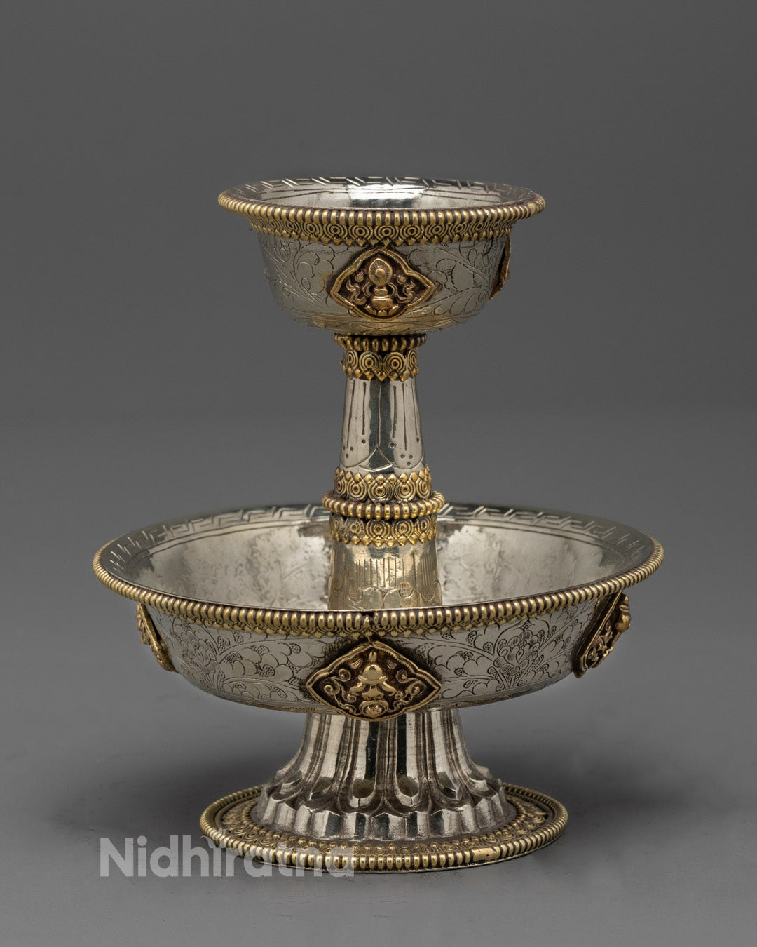 White Metal Serkyem Offering for Dharma Practice