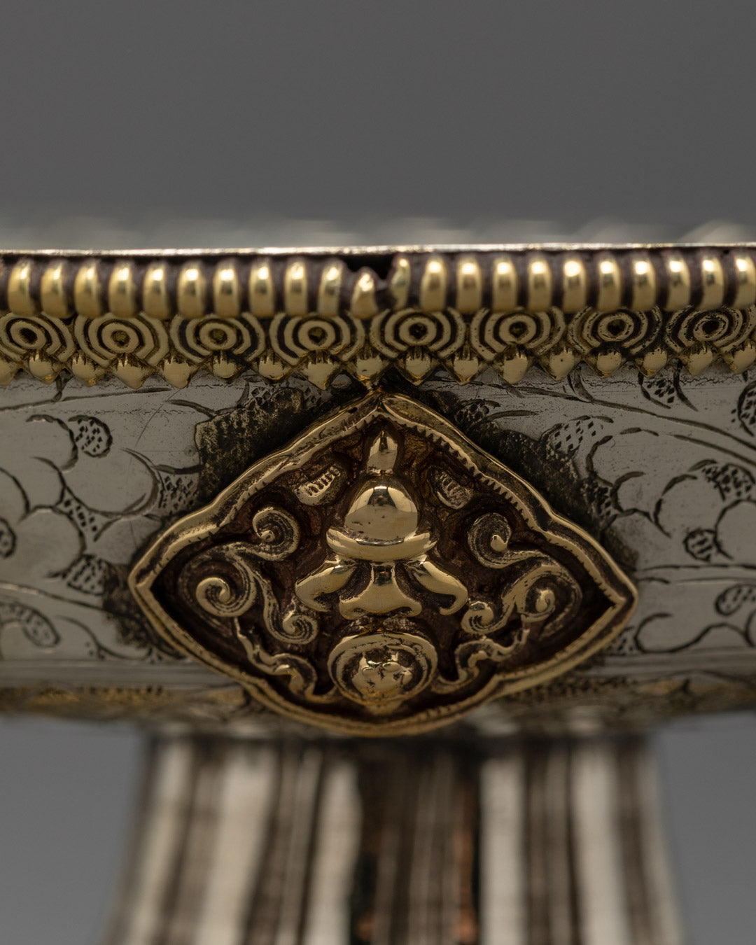 White Metal Serkyem Offering for Dharma Practice