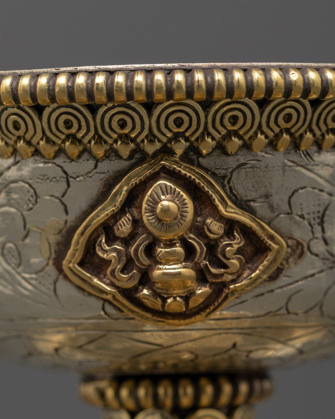 White Metal Serkyem Offering for Dharma Practice