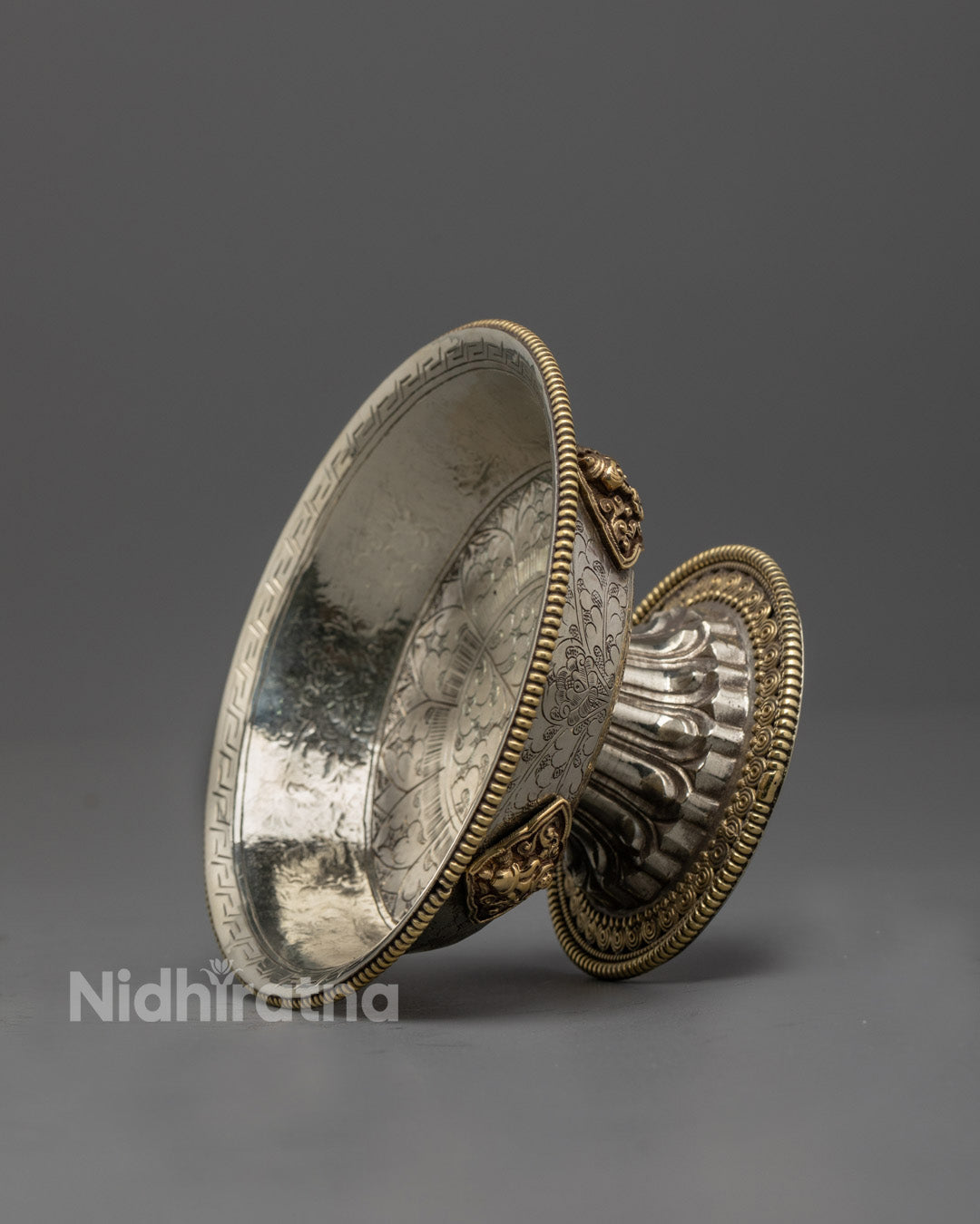 White Metal Serkyem Offering for Dharma Practice