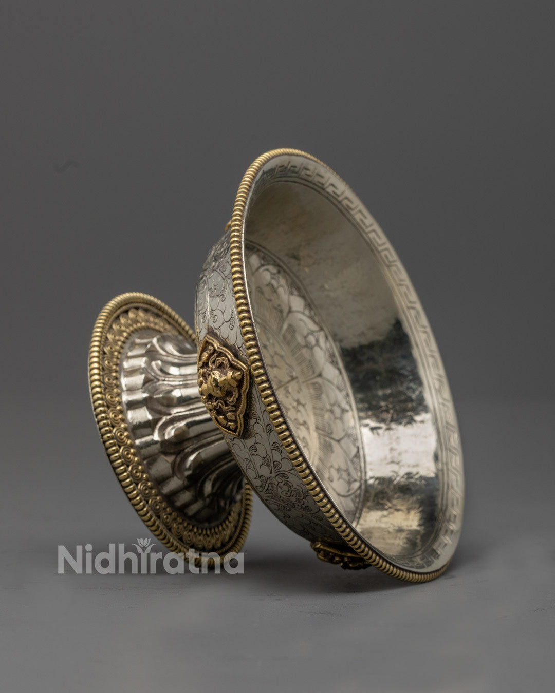 White Metal Serkyem Offering for Dharma Practice