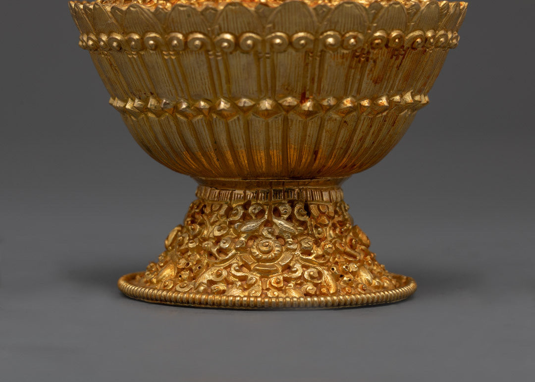 Handmade Buddhist Neshi Rice Pot from Nepal