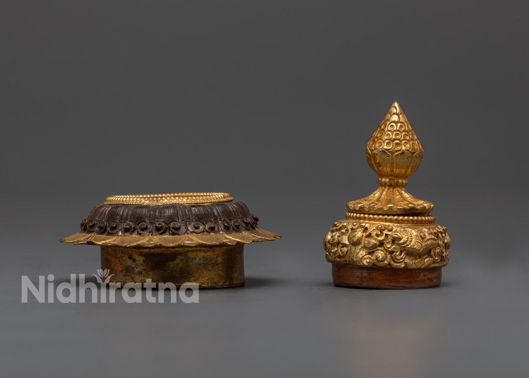 Handmade Buddhist Neshi Rice Pot from Nepal